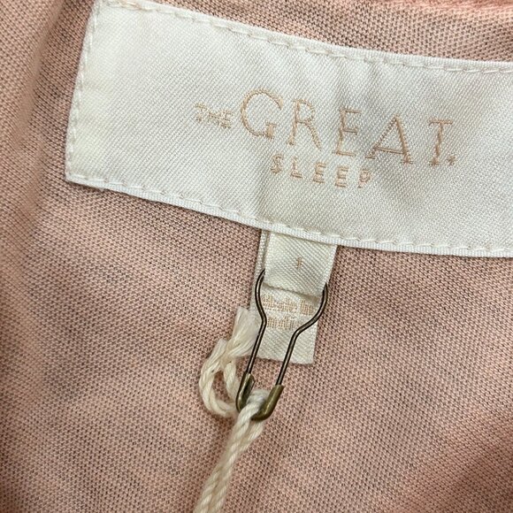 NWT THE GREAT INC Rosy Pink The Lace Slouch Sleep Tank Top Size 1 (Small) - Picture 5 of 6